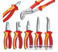Knipex Vde Pliers Set With Insulated Handle - 7-Pc. Inductively Hardened - New
