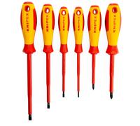 Knipex VDE Screwdriver Set 1000V 6 Piece Slotted & Phillips Burnished 002012V01