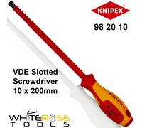 Screwdrivers for slotted screws burnished, insulating multi-component handle, VDE-tested 320 mm 98 20 10