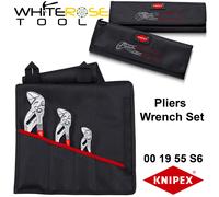 Knipex 19 55 3 Piece Chrome Plier Nut Wrenches Set