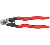 KNIPEX Wire Rope Cutter Forged Self-Service Card with Plastic Coating 190 mm, 95 61 190 SB