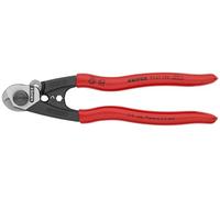 KNIPEX Wire Rope Cutter Forged with Plastic Coating 190 mm, 95 61 190
