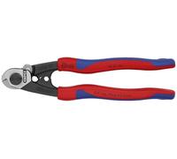 KNIPEX Wire Rope Shears | Wire Rope Shears - Burnished Forged Steel, 7.5" Cable Cutter