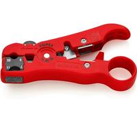Knipex Wire Stripping Tool 16 60 06 SB - Coax & Data Cables, RG59/6/7/11, 125 mm, Integrated Blade