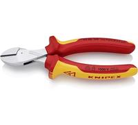 Knipex X-Cut® Compact Diagonal Cutter high lever transmission chrome-plated, insulated with multi-component grips, VDE-tested 160 mm 73 06 160