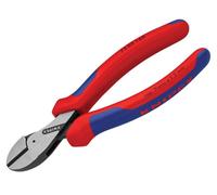 Knipex X-Cut® Compact Diagonal Cutter high lever transmission black atramentized, with multi-component grips 160 mm (self-service card/blister) 73 02 160 SB