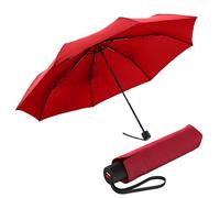 Knirps A.050 Medium Manual Open Close Rain Umbrella for Adults - Lightweight, Portable Windproof Weather Protection - Compact, Fits in Backpack, Retractable with Carrying Case, Salsa, 98cm Diameter