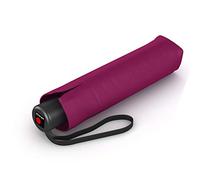 Knirps A.050 Medium Manual Pocket Umbrella - Compact and Weatherproof - Stable - Windproof, Dark Violet, S, Octagonal