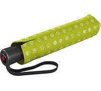 Knirps A.200 Medium Duomatic Pocket Umbrella - Compact and Storm Resistant - Wind Tunnel Tested, Pinta Lime, One Size, Polka Dot