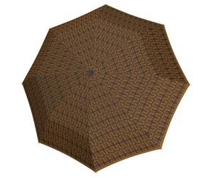 Knirps A.200 Medium Duomatic Pocket Umbrella - Compact and Storm Resistant - Wind Tunnel Tested, Trust Caramel, One Size