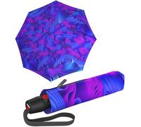 Knirps T.200 Duomatic Solids Pocket Umbrella - Automatic Open/Close - Foldable - Storm Resistant - Windproof, Waves Ice, M