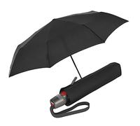 Knirps T.200 Duomatic Solids Pocket Umbrella - Automatic Open/Close - Foldable - Storm Resistant - Windproof, Black 2, Mittel