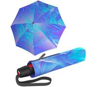 Knirps T.200 Duomatic Solids Pocket Umbrella - Automatic Open/Close - Foldable - Storm Resistant - Windproof, Art Ice, 97 cm, Automatic pocket umbrella