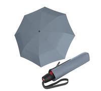 Knirps T.200 Medium Duomatic Automatic Open Close Rain Umbrella - Compact Windproof Umbrella for Rain - Travel Umbrella for Adults - 97cm Diameter Retractable Umbrella & Carrying Case, Fog, 96 cm