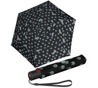 Knirps U.200 Ultra Light Duomatic Vision Pocket Umbrella, Rainy Day Black, S