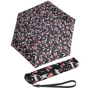 Knirps Ultra US.050 Slim Manual Pocket Umbrella - Ultra Light and Flat - Storm Resistant - Windproof - 21 cm, Embracing Black, 90 cm, Pocket umbrella super mini