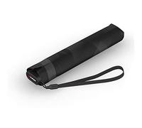 Knirps Ultra US.050 Slim Manual Pocket Umbrella, Ultra Lightweight Flat Windproof Windproof Umbrella 8.27 Inch, Vision Black, Medium, Modern