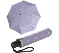 Knirps Umbrella A.200 medium duomatic, Dot Art Lavender, standard size, Automatic pocket umbrella