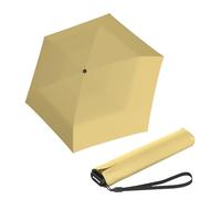 Knirps Ultra US.050 Slim Manual Pocket Umbrella - Ultra Light and Flat - Storm Resistant - Windproof - 21cm, Vanilla, 90 cm diameter, compact pole length