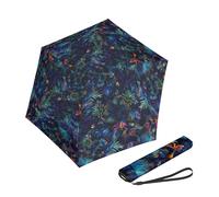 Knirps US.050 Ultra Light Pocket Size Manual Rain Umbrella in Kolibri - 4oz Portable Travel Umbrellas with 35" Quick Dry Canopy, Windproof up to 62mph, Matching Quick Dry Protective Cover Included