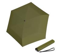 Knirps US.050 Ultra Light Slim Manual Open-Close Windproof Travel Umbrella - 90cm Diameter, with Carrying Case, Cardamom