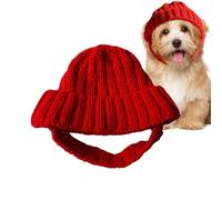 Knit Beanie for Dog Soft Windproof Headwear