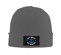 Knit Beanie Hat My Boat My Rules Funny Captain Boating Knit Slouchy Cap Women Classic Sleep Cap, for Daily, Sleeping, Cycling, 56-62cm