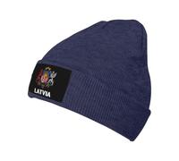 Knit Cap Coat of Arms of Latvia Latvians Emblem Warm Hats Fashion Thermal Knit Hat for Daily All-Season Men