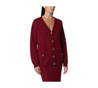 Knit Cardigan - female - Alessandra Rich - Cardigans - Red - S - Knitwear S