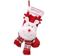 Knit Christmas Stockings, Decorative Christmas Socks, Knitted Stockings, Candy Bags, Christmas Socks - Christmas Treat Bags, Reusable Christmas Stockings, Decorations for White