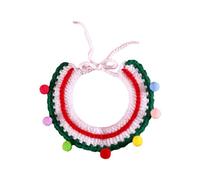 Knit Christmas Tree Hat For Dog Cats Bandanas Holiday Costume For Small Puppy Adjustable Pet Santa Cap Headpiece Pet Christmas Outfit