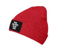 Knit Cuffed Hats Keep Your Laws Off My Body Kids Baggy Knitted Cap Slouchy Beanie Hat for Adults Women Teens