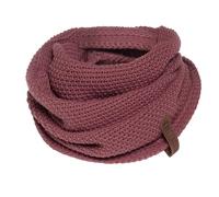 Knit Factory Coco Infinity Scarf - Soft Knitted premium Loop Scarf for Women & Men - Autumn & Winter essential - Winter Snood - Unisex Scarf - Warm Stylish Neck Warmer - Stone Red - One size
