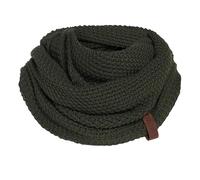 Knit Factory Coco Infinity Scarf - Soft Knitted premium Loop Scarf for Women & Men - Autumn & Winter essential - Winter Snood - Unisex Scarf - Warm Stylish Neck Warmer - Khaki - One size