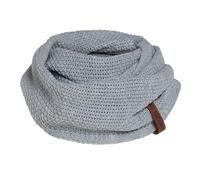 Knit Factory Coco Infinity Scarf - Soft Knitted premium Loop Scarf for Women & Men - Autumn & Winter essential - Winter Snood - Unisex Scarf - Warm Stylish Neck Warmer - Light Grey - One size