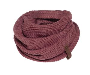 Knit Factory Coco Infinity Scarf - Soft Knitted premium Loop Scarf for Women & Men - Autumn & Winter essential - Winter Snood - Unisex Scarf - Warm Stylish Neck Warmer - Stone Red - One size
