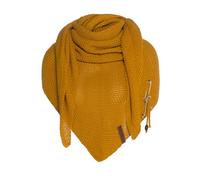 Knit Factory - Coco Triangle Scarf - 190x85 cm | Knitted triangle scarf for women - Soft and warm - wool blend - Versatile autumn and winter shawl