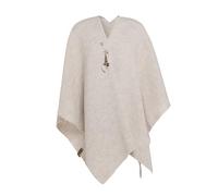 Knit Factory - Jazz Shawl Wrap - Knitted Poncho - Winter Women Poncho - Ladies Cape Coat - Shawls and Wraps - Blanket Scarf - Beige - One Size
