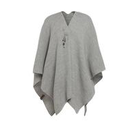 Knit Factory - Jazz Shawl Wrap - One Size | Elegant knitted wrap for women - Wear as a poncho, cape or shawl - Soft and warm - wool blend - Includes stylish brooch