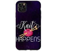 Knit Happens Funny Knitting Lovers Knitters Pride Crafting Case for iPhone 11 Pro Max
