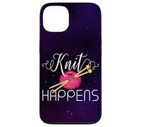 Knit Happens Funny Knitting Lovers Knitters Pride Crafting Case for iPhone 13