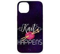 Knit Happens Funny Knitting Lovers Knitters Pride Crafting Case for iPhone 14 Plus
