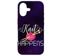 Knit Happens Funny Knitting Lovers Knitters Pride Crafting Case for iPhone 17
