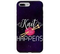 Knit Happens Funny Knitting Lovers Knitters Pride Crafting Case for iPhone 7 Plus/8 Plus