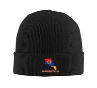 Knit Hat Armenian Flag Map Unisex Knit Cap Durable Running Cap for Women Ski Men