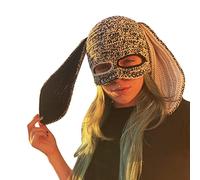 Knit Hat Long Ear Hat Crochet Skullies Funny For Women Halloween Party Knit