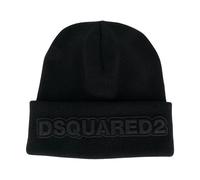 Knit Hat M084, male, Dsquared2, Accessories, Black, ONE SIZE, Accessories ONE SIZE