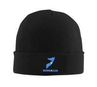 Knit Hat Somalia Somali Flag Map Baggy Knitted Beanie Durable Sleep Hat for Outdoor Jogging Guys