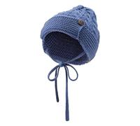 Knit hat wooden buttons