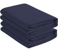 Knit Jersey 100% Cotton 2 Twin XL Fitted Bed Sheets (2-Pack) Soft and Comfy - Twin Extra Long, 15" Deep Pocket, 39" x 80" Great for Dorm Room, Hospital and Split King Dual Adjustable Beds (Navy)
